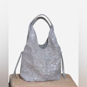 Joy Susan Textured White Shoulder Bag